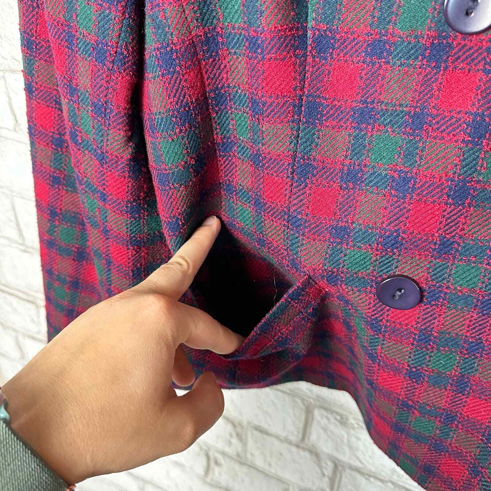 Pendleton Blazer Skirt Set Suit Vintage Plaid Tartan … Gem