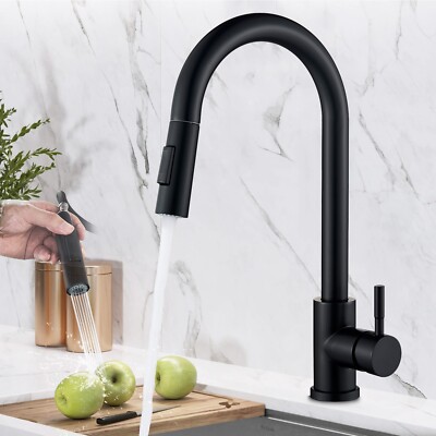 Rubinetto Cucina Estraibile Jullybathevy, Doccetta 360&deg; In Acciaio Inox, Miscelatore Moderno A Leva Singola