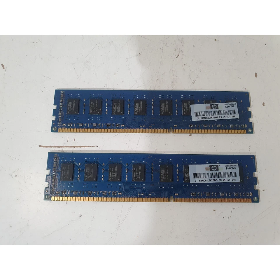 Lot of 2 Elpida EBJ21UE8BDF0-DJ-F RAM 1333MHz 2GB DDR3 CL9 Desktop DIMM Memory - Image 4 of 4