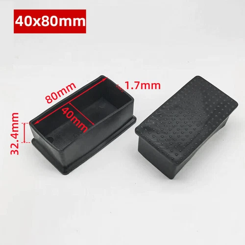 Vierkant Pfosten Rohrkappe Endkappe Silikongummi Kappe Stuhlbeinkappen Endkappen - Picture 33 of 33