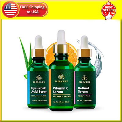 Tree of Life Beauty Facial Skin Care Set, Brightening, Firming, Hydrating,.