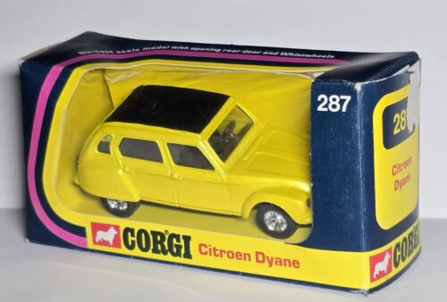Vintage Corgi Toys Citroen Dyne No. 287 Yellow 1/43 Scale Diecast 1974 - Picture 3 of 6