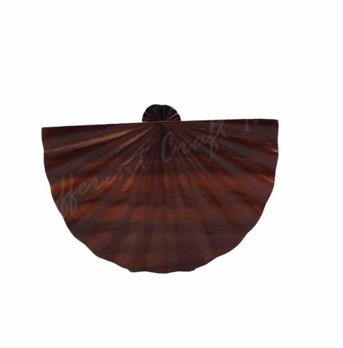 Wooden Dual Side Handcrafted Scallop Sea Shell Clutch Bag for Women & Girl - 第 1/4 張圖片