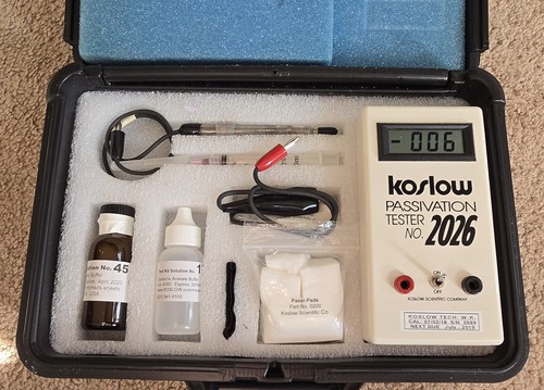 Probador de pasivación de acero inoxidable KOSLOW 2026 Passi-Tester, probador de corrosión