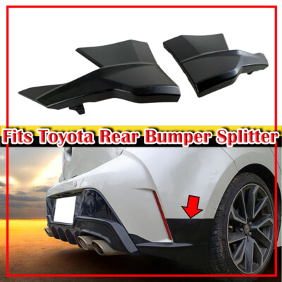 M Type Rear Side Lip Splitter 18-26 Unpaint Fits TOYOTA Corolla Auris 5D E210