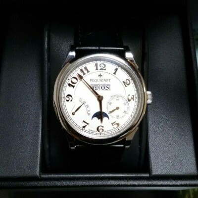 PEQUIGNET MANUFACTURE Paris Royale 9007438 World 50 Limitierte Weiße Herrenuhr