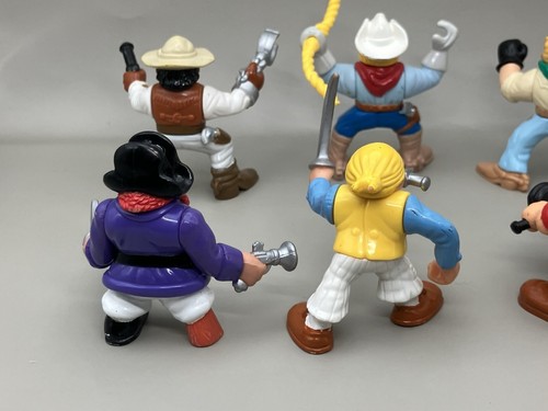 Vintage Fisher Price Great Adventures 1990's Figures- 3 Cowboys & 3 Pirates - Picture 8 of 14