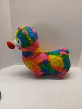 Best Made Toys Llama Rainbow Fiesta Stuffed Rainbow Plush Heart XOXO  16" Large