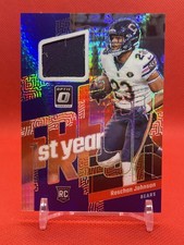 2023 Donruss Optic #FYF-RJ Roschon Johnson 1st Year Fresh Blue Hyper