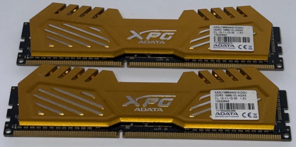 ADATA XPG 8GB (2x4GB) RAM PC3-14900 DDR3-1866  Desktop SDRAM AX3U1866W4G10-DGV - Image 3 of 4