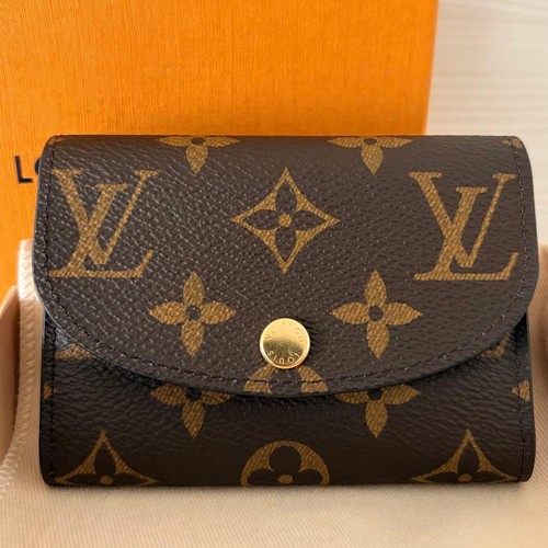 Louis Vuitton Folding Wallet Mini Wallet Porte Monnaie Rosalie Monogram
