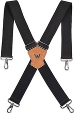 2Inch Men's Heavy Duty Suspenders w/Hooks For jeans new