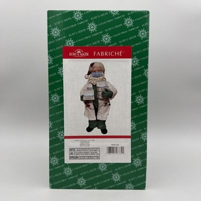 Kurt Adler Fabriché Collection, Doctor Santa Holding Face Masks, 10.5''