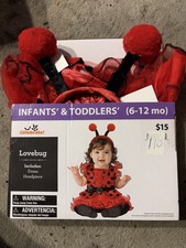 Lovebug Ladybug Halloween Costume 12-18 Months Infant 2 Pc Set