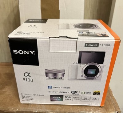 Brand New Sony a5100 White Mirrorless Camera w/ 16-50mm f/3.5-5.6 OSS Wi-Fi