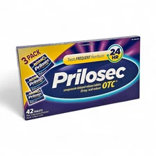 Prilosec OTC Omeprazole Delayed-Release Tablets 20mg 24Hr Heartburn Treatment