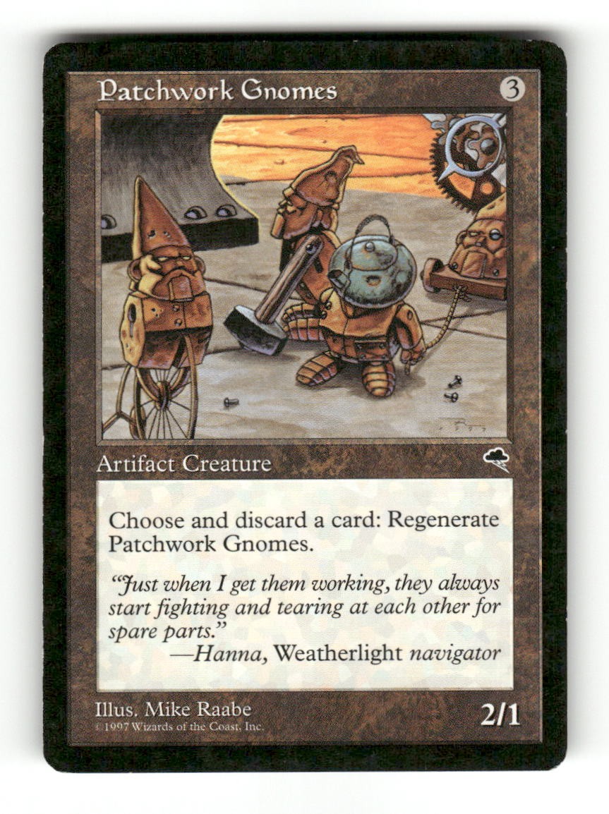 Patchwork Gnomes 299 Uncommon Tempest Magic: The Gathering Near Mint