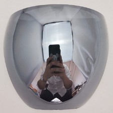 Fashion Mirrored Reflective ABS Plastic Full Face Mask Shield Silver Coating