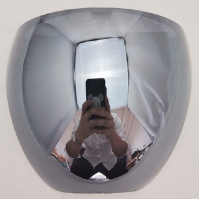 Fashion Mirrored Reflective ABS Plastic Full Face Mask Shield Silver Coating