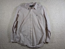 Polo Ralph Lauren Custom Fit Plaid Dress Shirt Men's Size 16.5 34/35