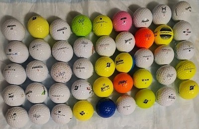 Assorted Brands And Colors Golf Balls Lot Of 45