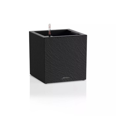 Lechuza Pflanzgefäß Canto Slatestone 40 low dark grey 15951