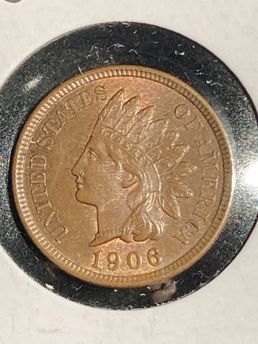Sharp 1906 Indian Cent Superb Gem Brown Uncirculated- Tinges of Red