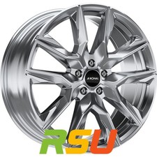 4x Ronal R71 platinum silver 8.5x20