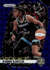 2024 Panini Prizm WNBA Blue Velocity Prizms Diamond DeShields Card #8