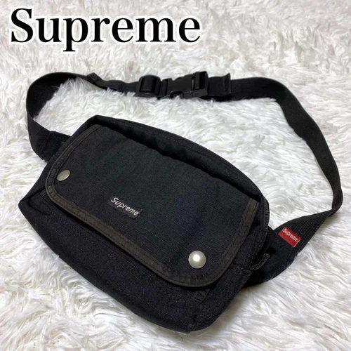Sac bandoulière taille logo Supreme Box sortie début USA