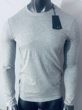 New Armani Exchange Men's Slim Fit  Logo Long Sleeve Shirt