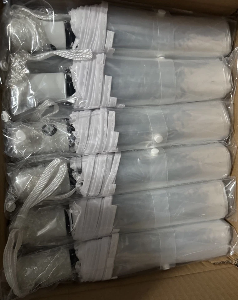 Pack de 6 paraguas transparentes - Ideal para eventos al aire libre, bodas Foto 3 de 3