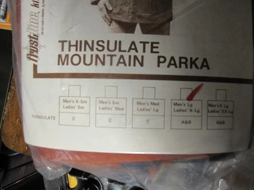Frostline Thinsulate Mountain Parka Kit Rust Men's L Vintage Partial image 4