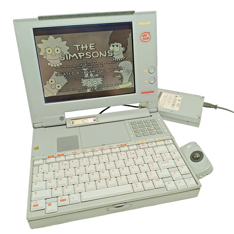 Ordinateur portable Olivetti Philos 44 MB1015 - RÉVISÉ i486 SL Rétro PC Italie