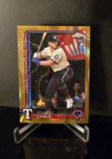 #'d/50 🔥 BLAINE CRIM RC 2025 Topps Chrome Update Gold Raywave Refractor Rookie