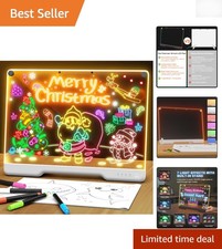 Versatile 16-Inch Doodle Board with Rechargeable Colors and Stand - Art Anytime