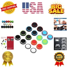 Compatible with 8 Pairs Thumb Grips Silicone Analog Stick Covers Thumbstick C...