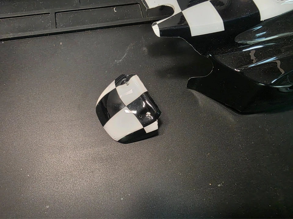 🔥 HoBao Hyper 9 / Hyper 9E Body Shell – Never Used – Custom Black & White Chequ - image 3 of 4