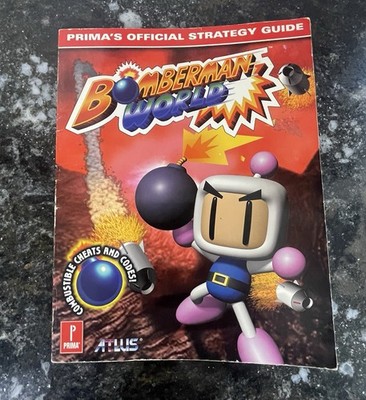Bomberman World Prima s Official Strategy Guide (Sony PlayStation, PS1) ATLUS