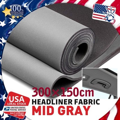 Flat Knit Headliner Fabric with Foam Backing for Car Ceiling Roof Fabric Repair