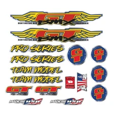 1993 GT BMX -  Pro Series XLE Team Model - decal set - on chrome