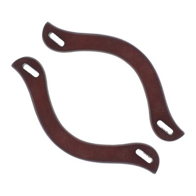  2 Pcs Holzgriff Hölzerner Kupplungsgriff Ersatz-taschengriffe Für Strandtaschen