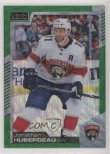 2020-21 O-Pee-Chee Platinum Emerald Surge 9/10 Jonathan Huberdeau #20 9px