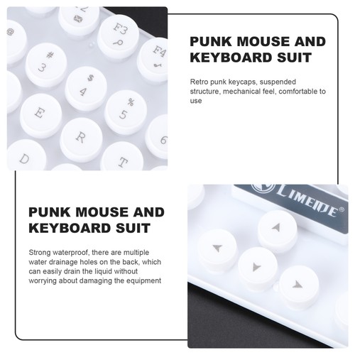 1 Set Computer Keyboard Mausspiele Ergonomische wasserdichte Tastaturmaus - Afbeelding 10 van 12