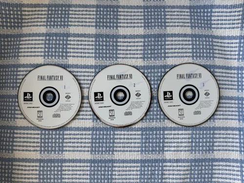 Final Fantasy VII PlayStation 1, 1997, 3-Disc Set, Pristine Condition