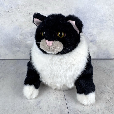 VTG Dakin Applause Big Daddy Fat Cat Plush Pampered Pets Tuxedo Black 24646