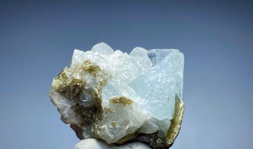 Natural Terminated Aquamarine With Mica Crystal Specimen From Pakistan 75 Carats - Picture 10 of 14