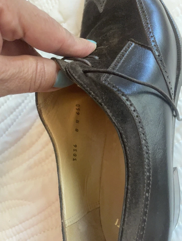 Zapatos para mujer GRAVATI Arthur Beren talla 8 gamuza cuero marrón hechos a mano Italia Foto 4 de 4