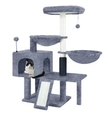 Multi-Level Cat Tree Tower Furniture Activity Center with Scratching Posts Condo