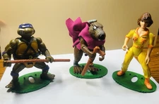 PREMIUM Vintage 1980’s TMNT Action Figure Stands  QTY 18